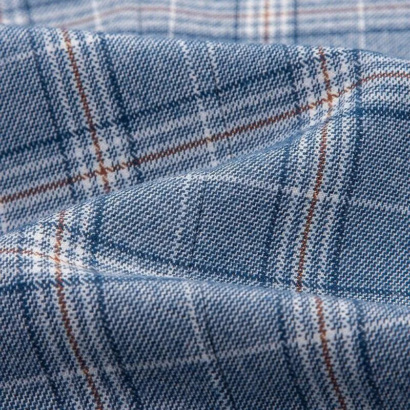 Elegant Men’s Suit - Plaid Double-Breasted