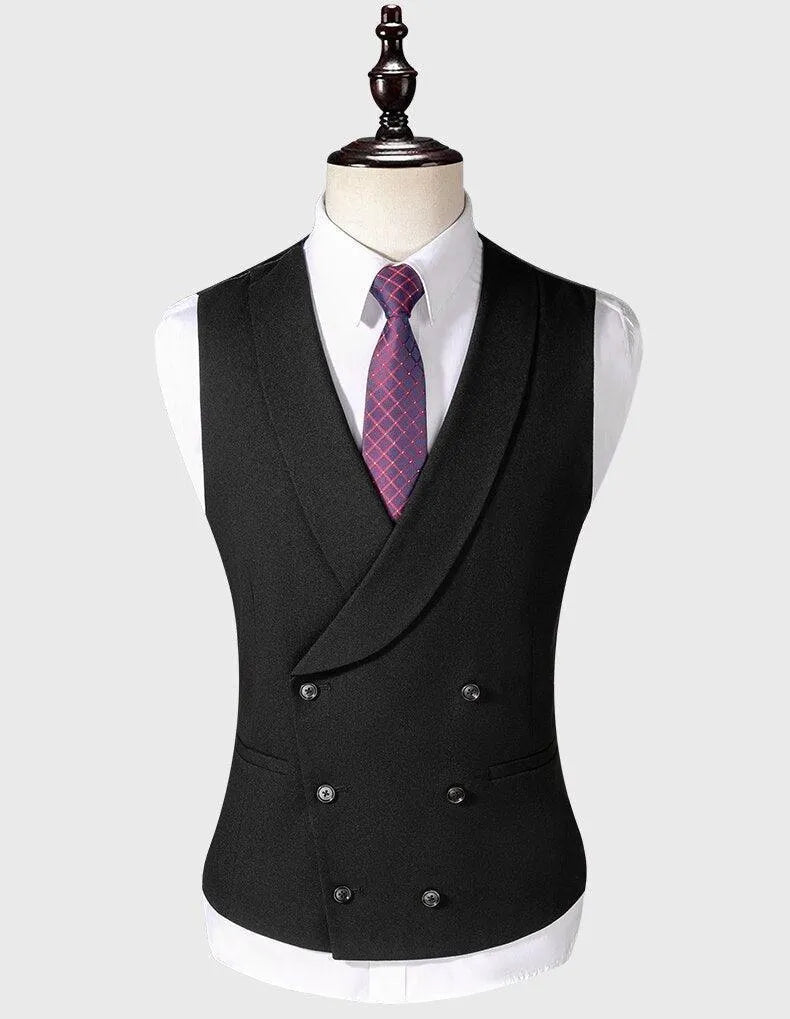 Elegant Men’s Tuxedo Suit - Solid Single-Breasted