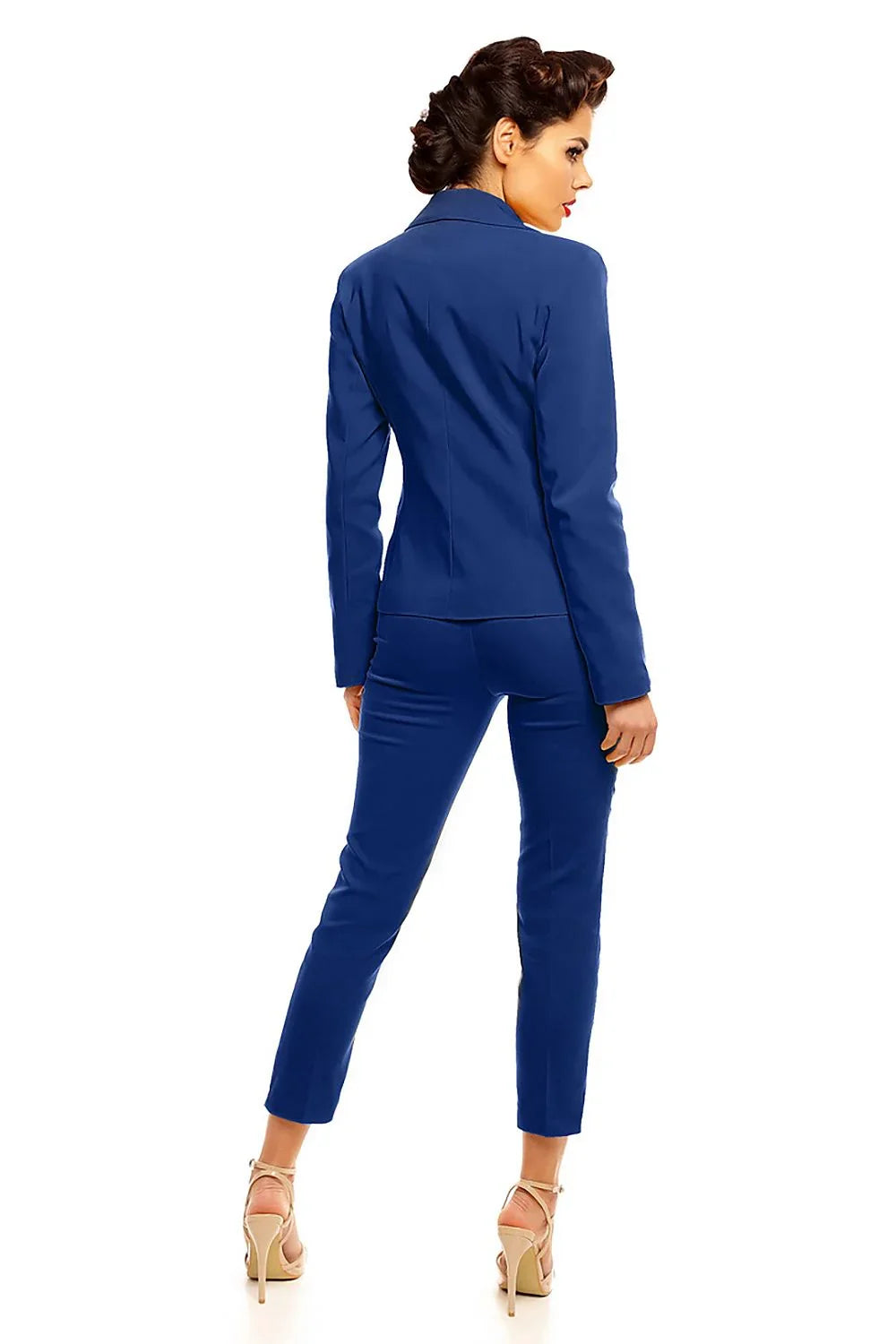 Elegant Women Cropped Pants – High-Waist Slim Fit -Guocali