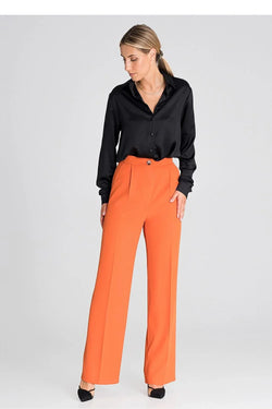 Elegant Women Trousers – High-Rise Pleated Comfort - Guocali