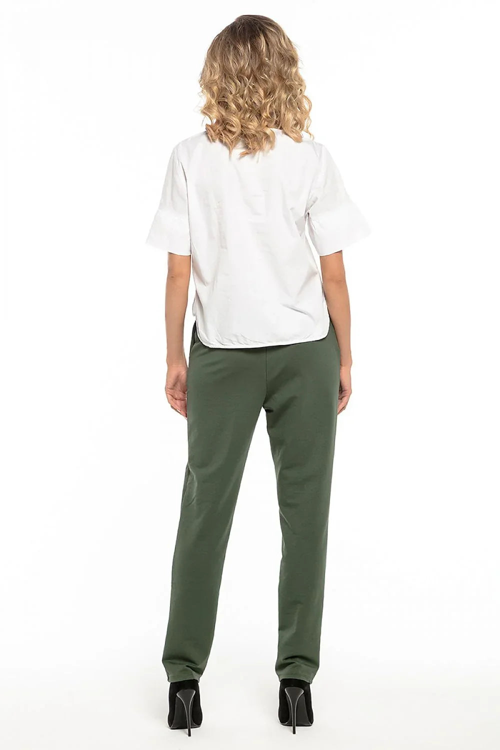 Elegant Women Trousers – Mid Rise Stretch -Guocali
