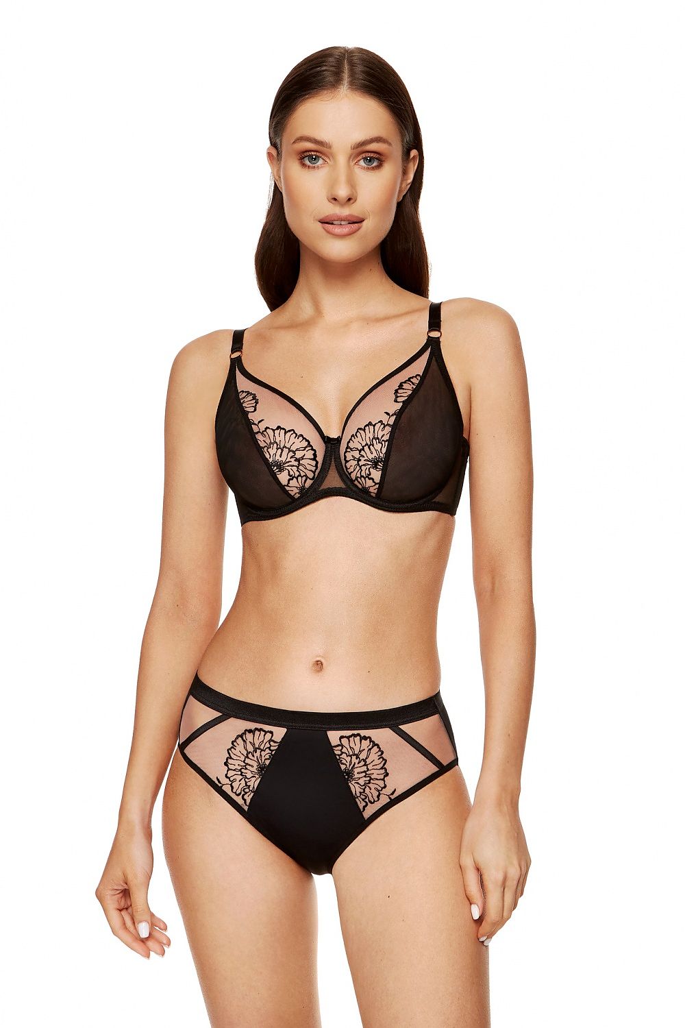 Embroidered Bra Full Cup Support - Guocali
