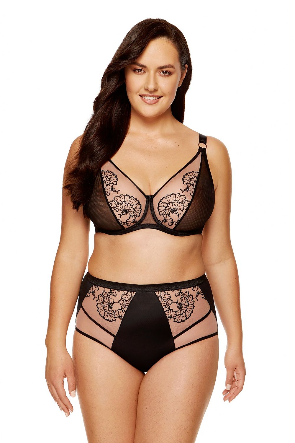 Embroidered Bra Full Cup Support - Guocali