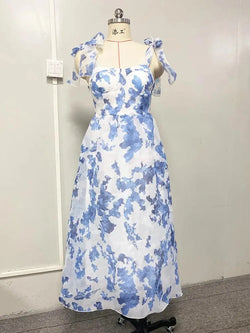 European Style Strapless Slash Neck Dress - Guocali