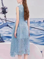 Fairy Style Lace Patchwork Party Dress -Guocali