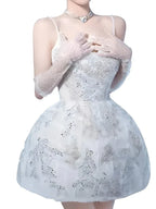 Fairy Style Slash Neck Party Dress -Guocali