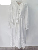 Fairy Style V-Neck Embroidered Dress -Guocali