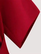 French Fashion Bow Decorated Mini Dress -Guocali