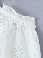 French Lace Backless Dress -Guocali