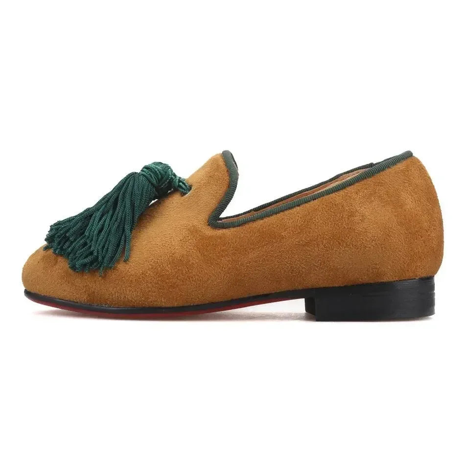 Kids Casual Tassel Loafers - Slip-On Flat Shoes