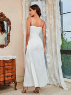 Ladies Sling Sleeveless V-Neck Party Dress