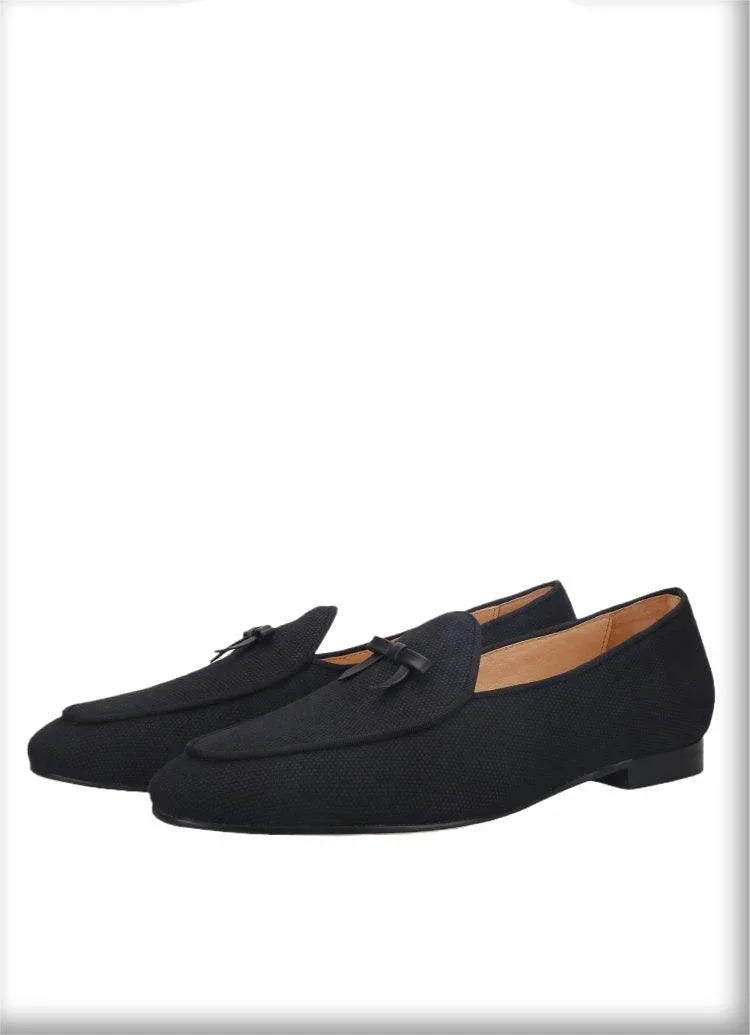 Men Casual Dress Slipper Loafers - Slip-On Flat Shoes