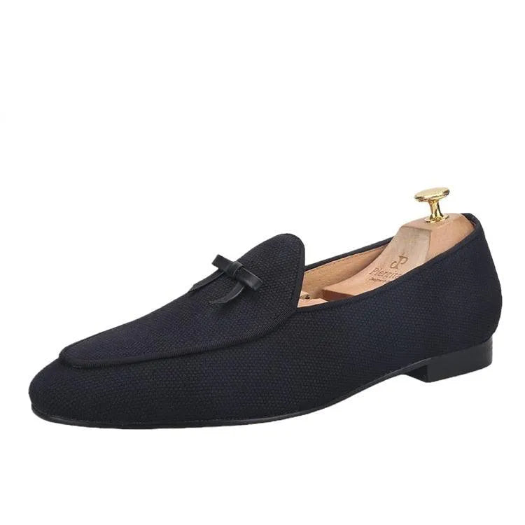 Men Casual Dress Slipper Loafers - Slip-On Flat Shoes