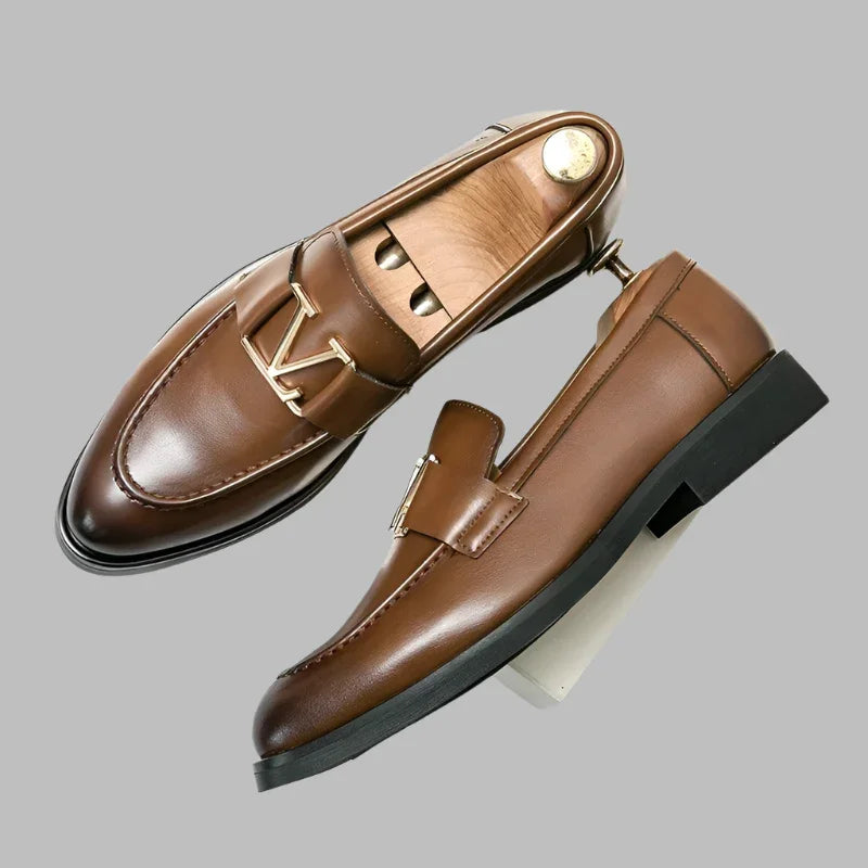 Men Casual Dress Horse Bit Loafers - Slip-On Spring-Autumn Shoes
