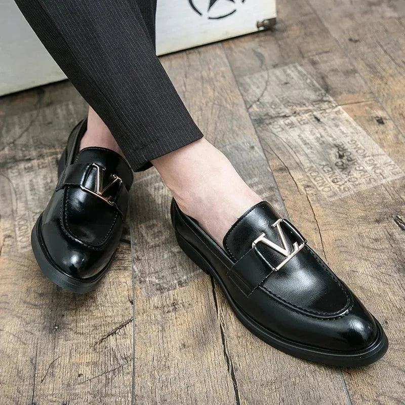 Men Casual Dress Horse Bit Loafers - Slip-On Spring-Autumn Shoes