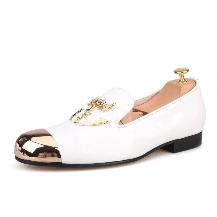 Men Casual Dress Slipper Loafers - Slip-On Flat Shoes