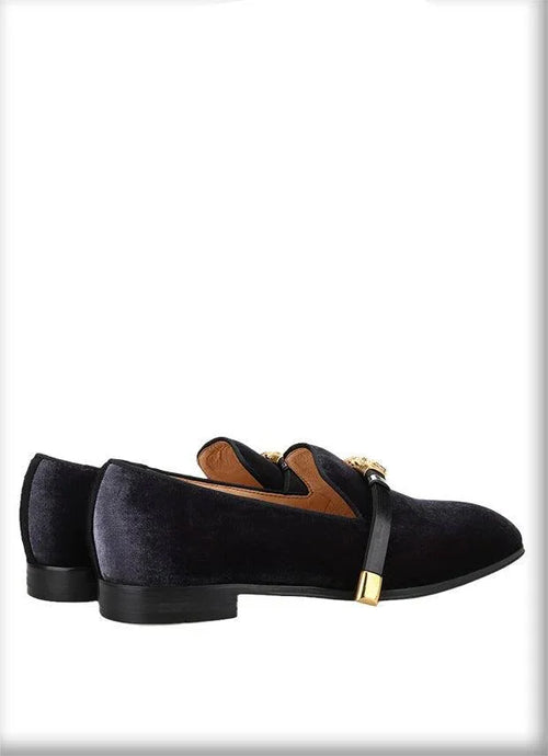 Men Casual Horse Bit Dress Loafers - Slip-On Formal Dress Shoes