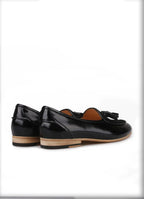 Men Casual Tassel Apron Toe Dress Loafers - Slip-On Formal Dress Shoes
