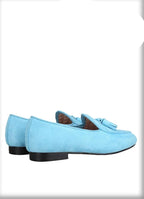 Men Casual Tassel Dress Loafers - Slip-On Flat Formal Dress Shoes