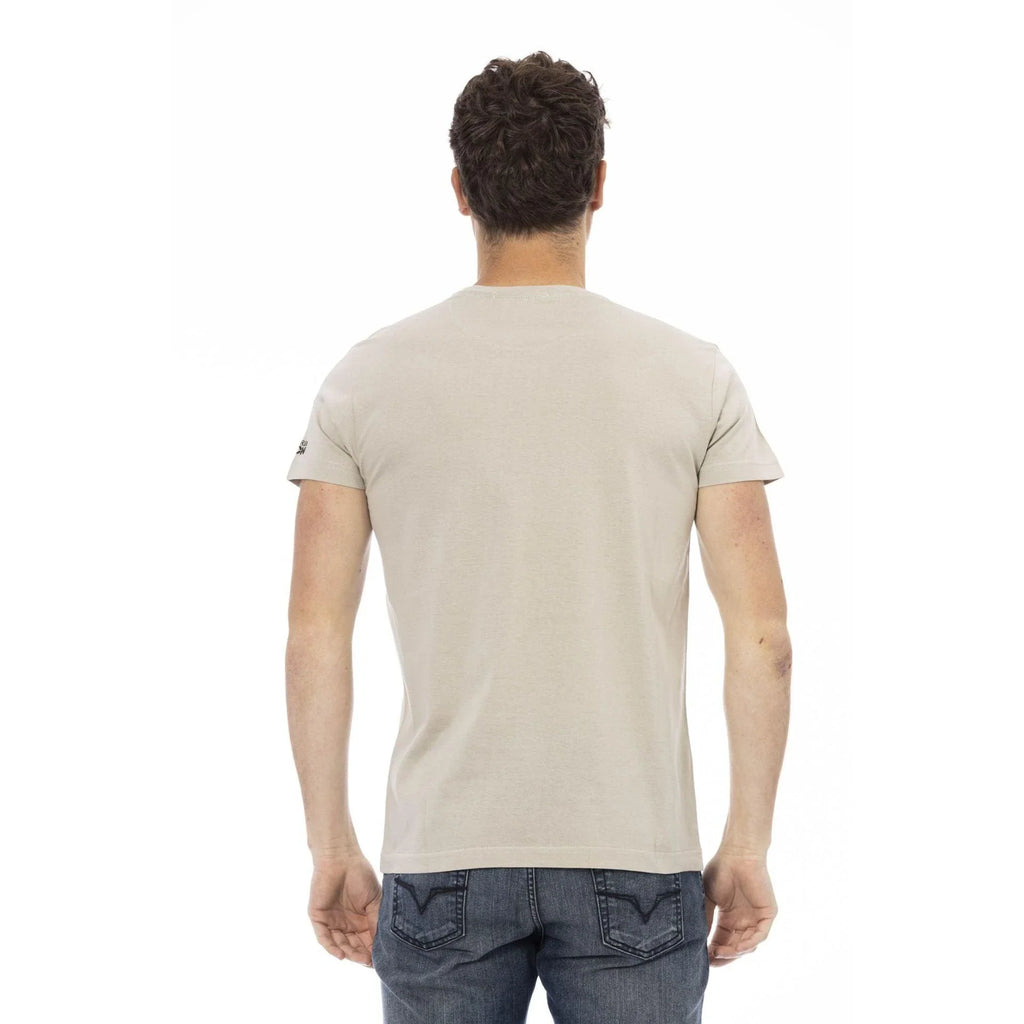 Men Crew-Neck Short-Sleeves T-Shirt – Breathable - Brown -Guocali