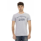 Men Crew-Neck Short-Sleeves T-Shirt – Breathable - Gray -Guocali