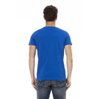 Men Crew-Neck Short-Sleeves T-Shirt – Breathable - Navy, Blue -Guocali