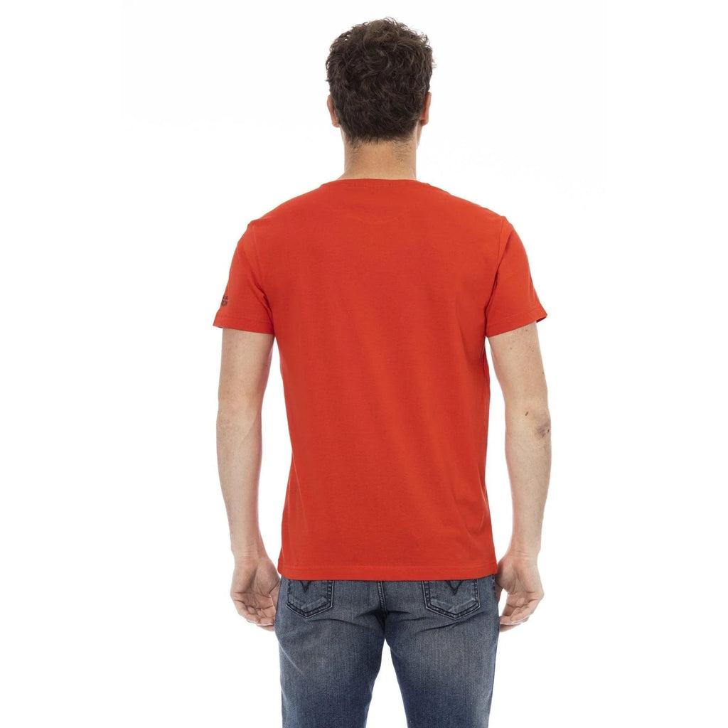 Men Crew-Neck Short-Sleeves T-Shirt – Breathable - Red -Guocali
