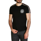 Men Crew-Neck Short-Sleeves T-Shirt – Stretchable - Black -Guocali