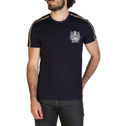 Men Crew-Neck Short-Sleeves T-Shirt – Stretchable - Navy - Guocali
