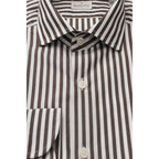 Men Long Sleeves Cotton Dress Shirt – Breathable, White
