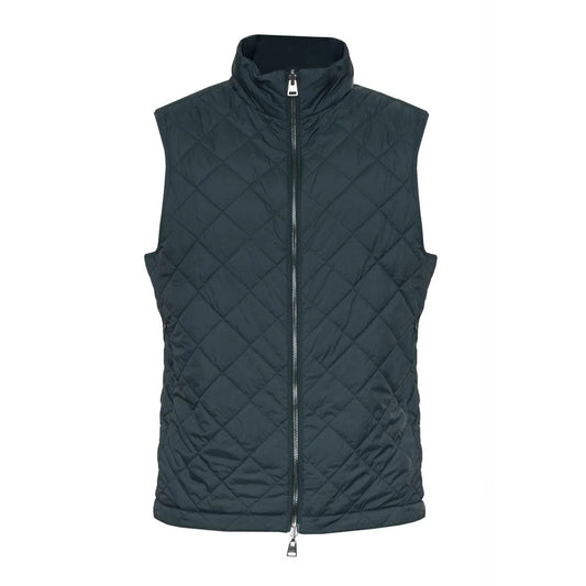 Men Puffer Vest - Lightweight - Collarless Black -Guocali