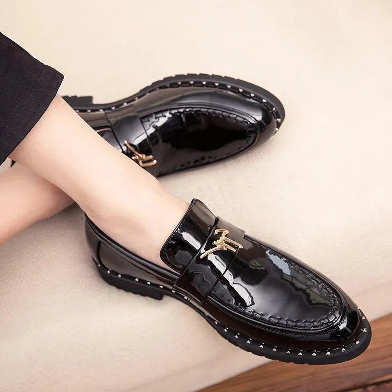 Men's Leather & Patent Loafers – Business Dress Shoes