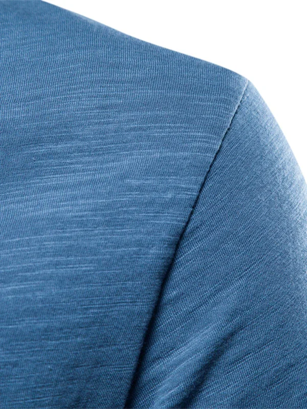 Men's Round-Neck Short-Sleeves T-Shirt – Lightweight - Red -Guocali