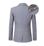 Men's Suit Jacket - Breathable Blazer, Red, Gray