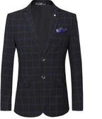 Men's Suit Jacket - Breathable Blazer, Red, Gray