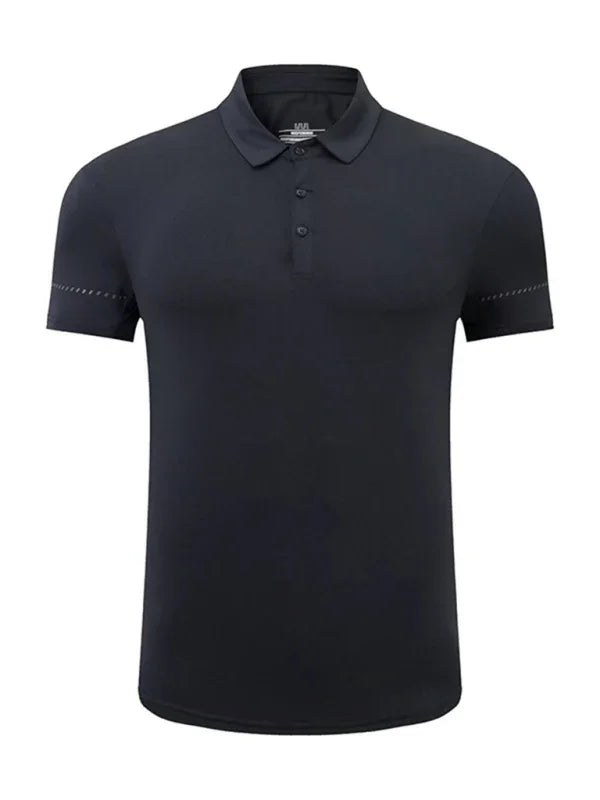 Men Short Sleeves Polo Shirt – Quick-Drying - Green -Guocali