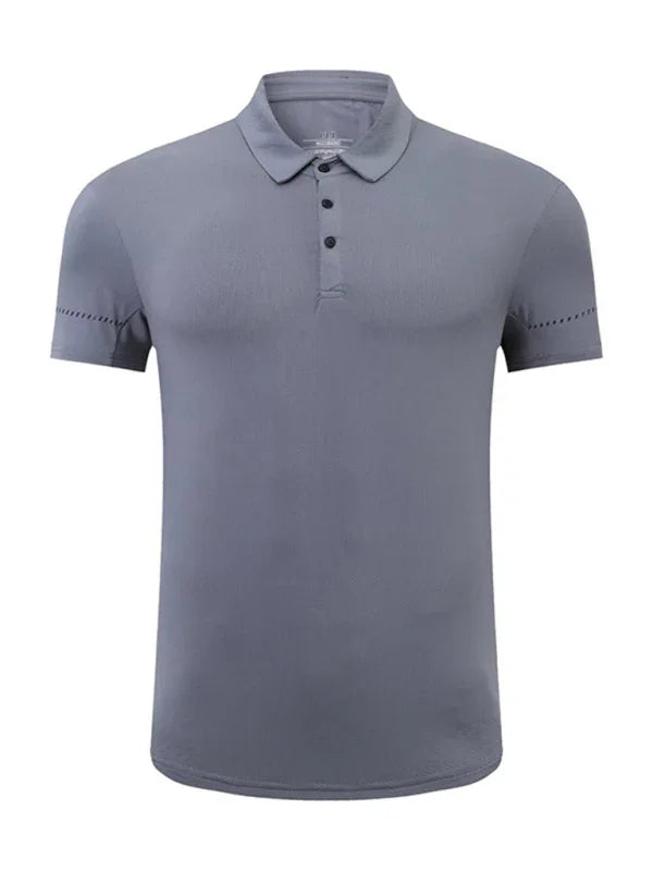Men Short Sleeves Polo Shirt – Quick-Drying - Green -Guocali