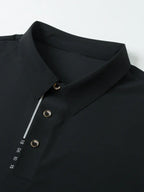 Men Short Sleeves Polo Shirt – Stretchable - Green, Black -Guocali
