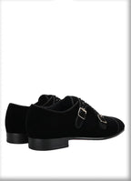 Men Slipper Dress Loafers - Buckles Monk Strap Formal Dress Shoes