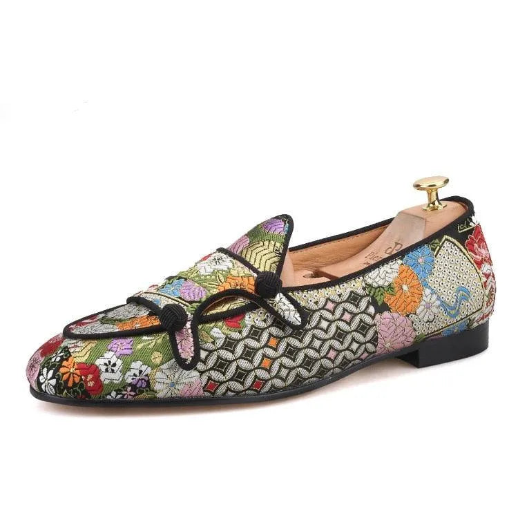 Men Slipper Dress Loafers - Straps Buckles Monk Strap Formal Dress Shoes