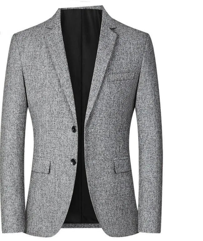 Men Suit Jacket - Lightweight Blazer, Gray