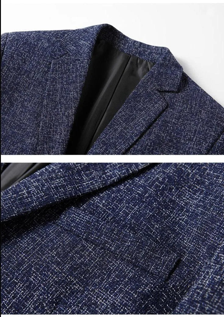 Men Suit Jacket - Lightweight Blazer, Gray