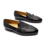 Men's Gradient Slip-On Monk Strap Dress Loafers – Monk Strap Shoes | GUOCALI – view 3