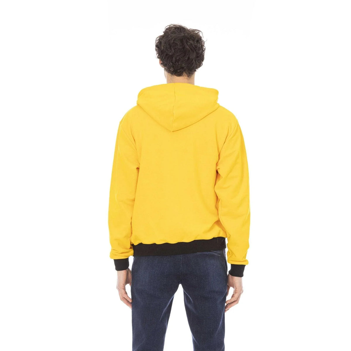 Men's Hoodie Baldinini Trend Logo Lettering Pullover Yellow – Hoodie | GUOCALI – view 3