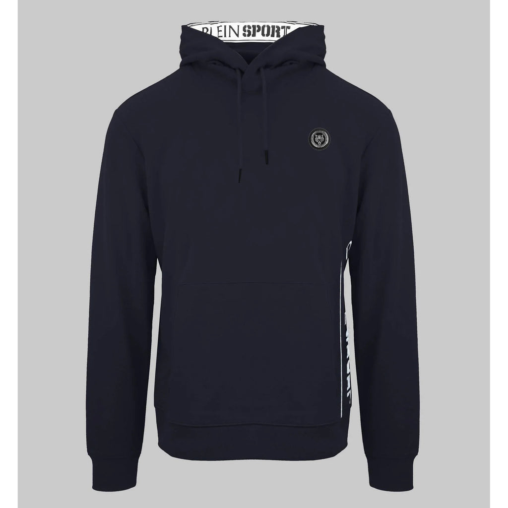 Men's hoodie Plein Sport Pullover Kangaroo Pocket Navy – main view