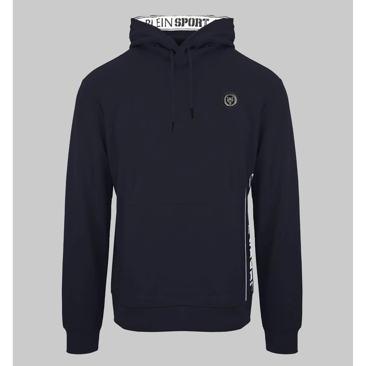 Men's hoodie Plein Sport Pullover Kangaroo Pocket Navy – main view