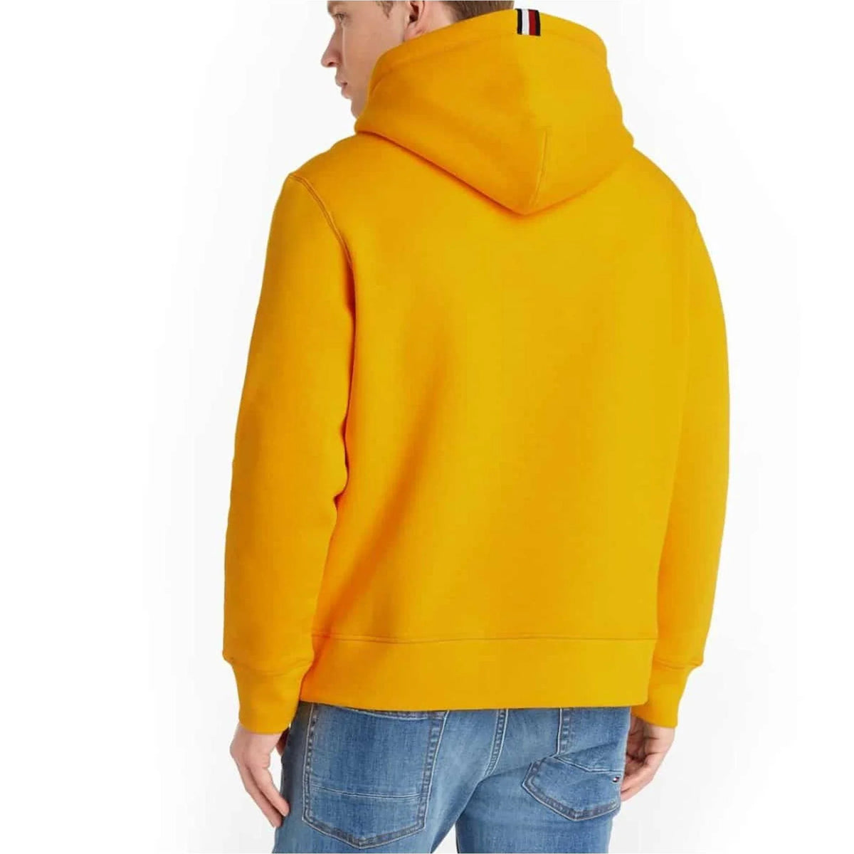 Men's hoodie Tommy Hilfiger Logo Kangaroo Pocket Yellow – view 2