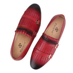Men's Kiltie Monk Strap Dress Loafers – Monk Strap Shoes | GUOCALI – view 7