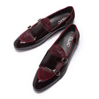 Men's Patent Leather Double Monk Strap Shoes – Monk Strap Shoes | GUOCALI – view 7