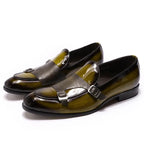 Men's Patent Leather Monk Strap Loafers – Loafers | GUOCALI – view 6